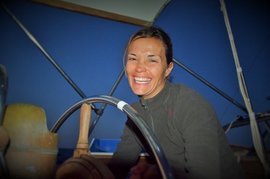 Smiling at 4 in the morning, crossing the Sea of Cortez
