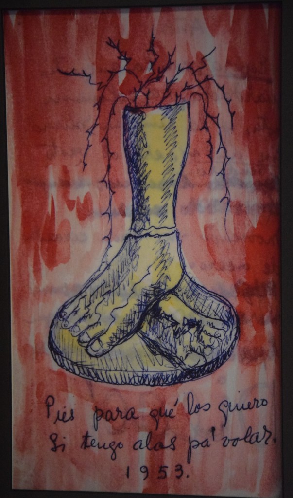 Feet why do I need them when I have wings to fly. Frida Kahlo