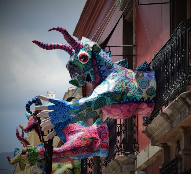 Downtown Oaxaca, shop decoraction
