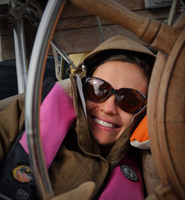 Maman se garde au chaud avec 5 epaisseurs