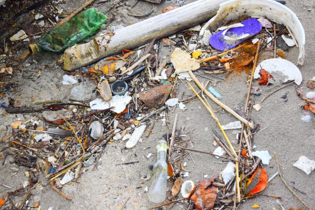 The sad state of all the beached we encountered in Panama. Le triste état de toutes les plages que nous avons rencontrées au Panama.