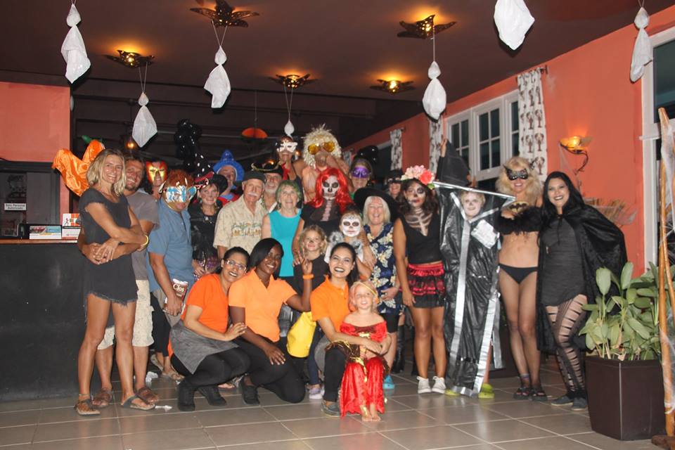 The cruisers of Marina Shelter Bay on Halloween