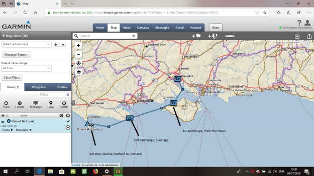 Map for 1st 2nd and 3rd anchorage